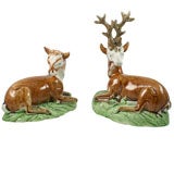 Rare Ralph Wood Figures Of A Doe And Stag